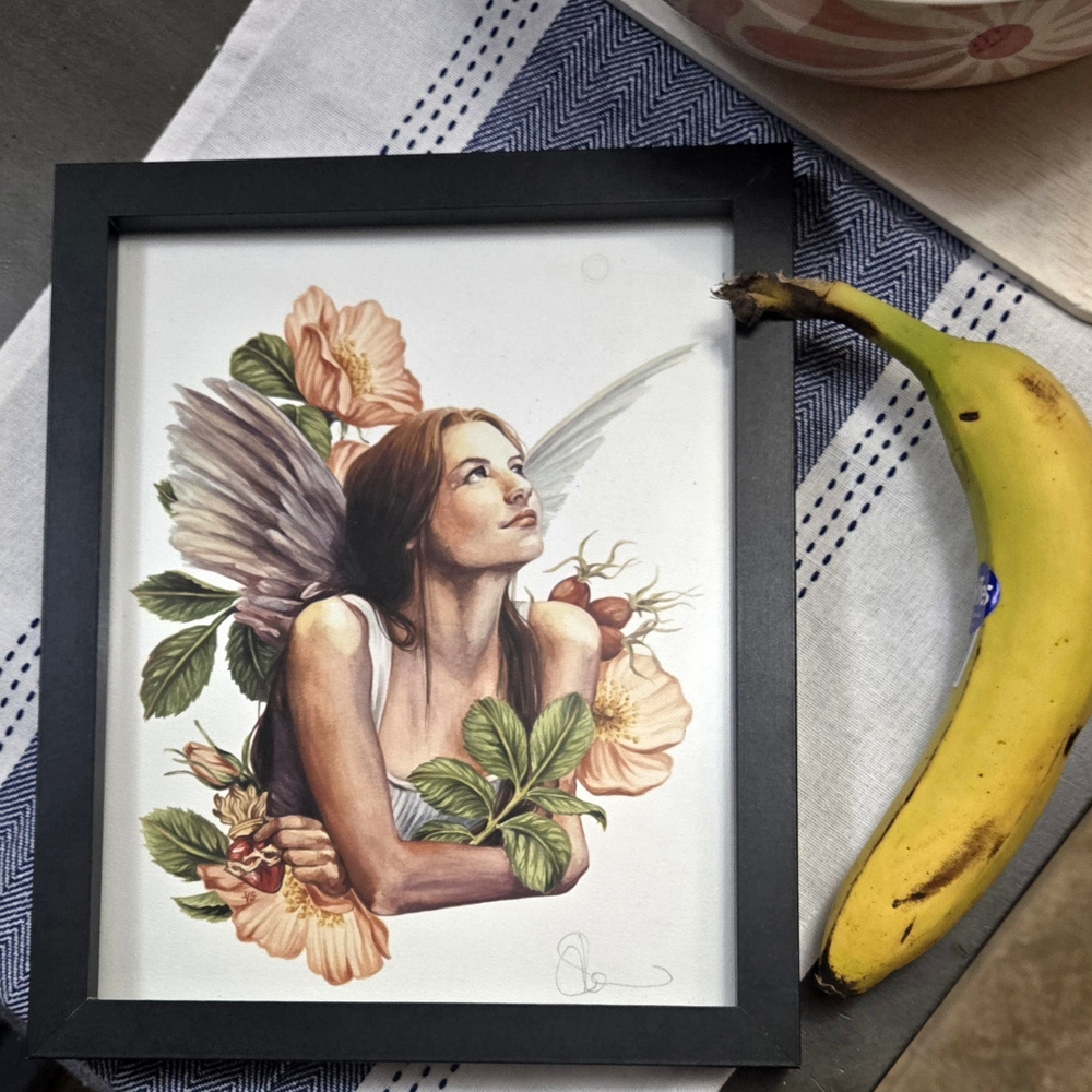 Framed Art Print with Black Frame - Picture 6 of 6